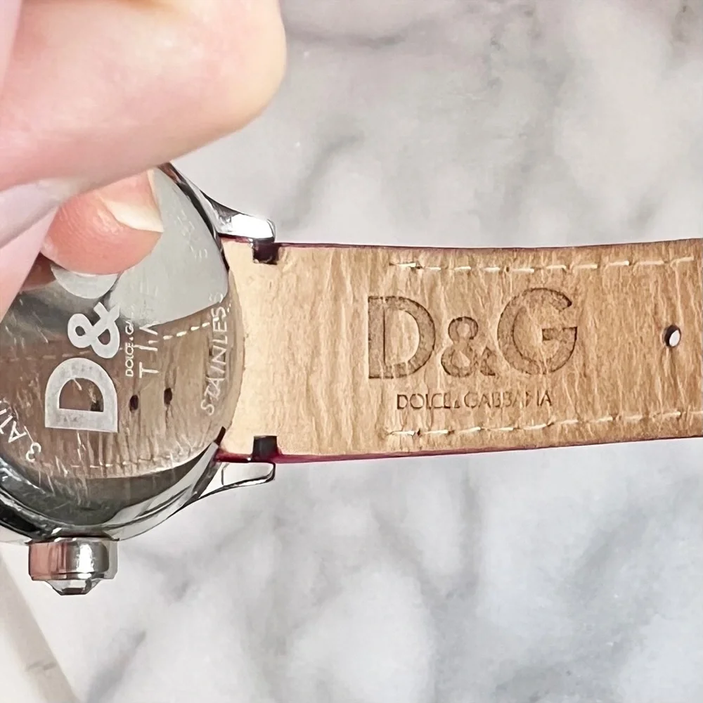 Dolce & Gabbana Fuchsia & Crystal Watch